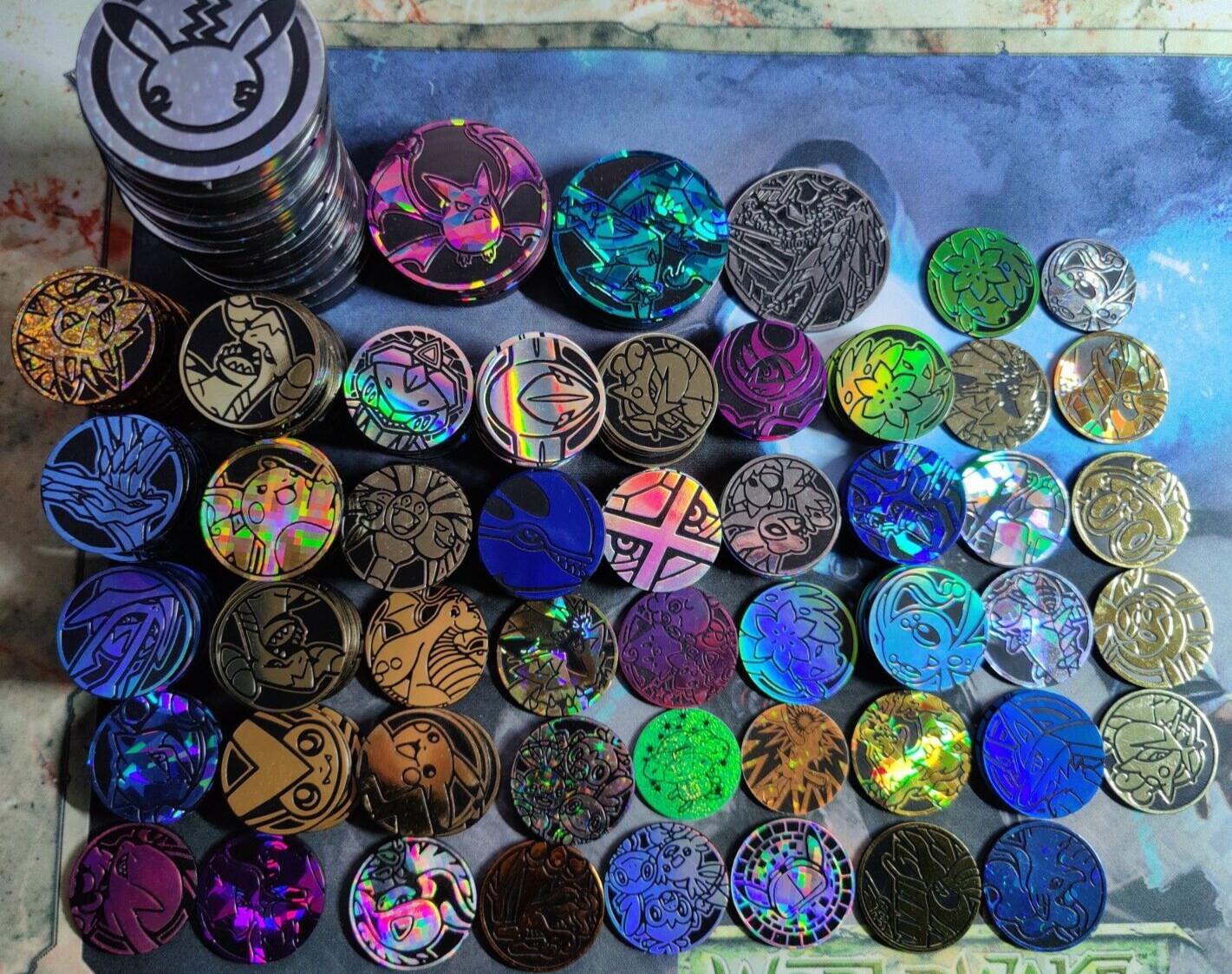 Lot of 10x Official Pokemon TCG Coins (No Duplicates)