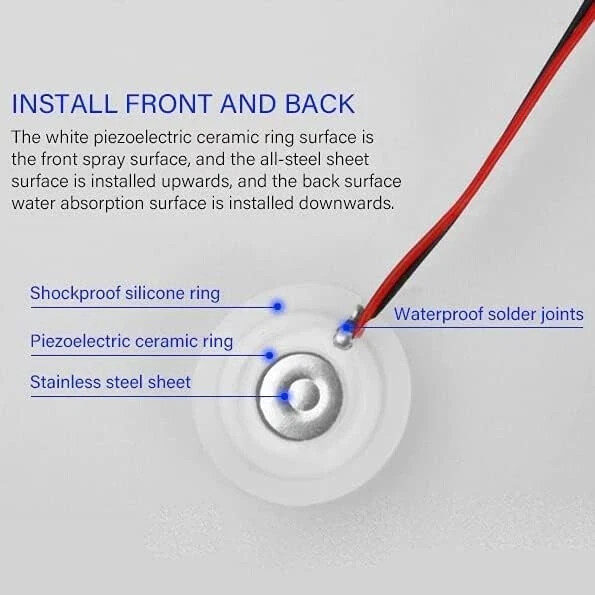 2 Pack Atomization Disc mist maker Ultrasonic Module green