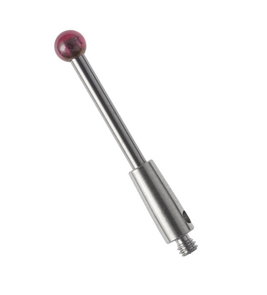 CMM Touch Probe M2 Thread Probe Stylus 2mm Ruby Ball Tips 20mm Long A-5003-3822