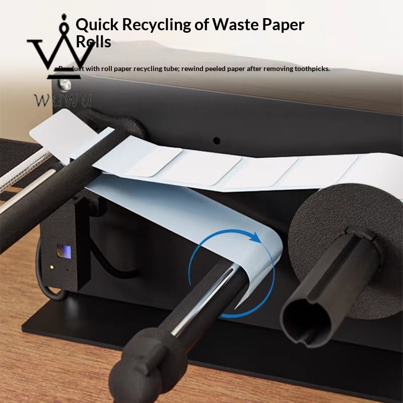 Automatic Adjustable Speed Label Rewinder Paper Barcode Rewinder