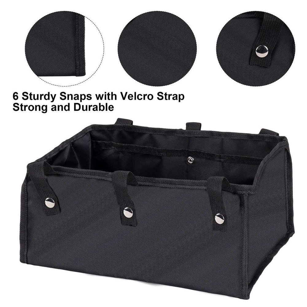 Rollator Walker Underseat Bag – Large Canvas Storage Organizer | Secure Snaps US