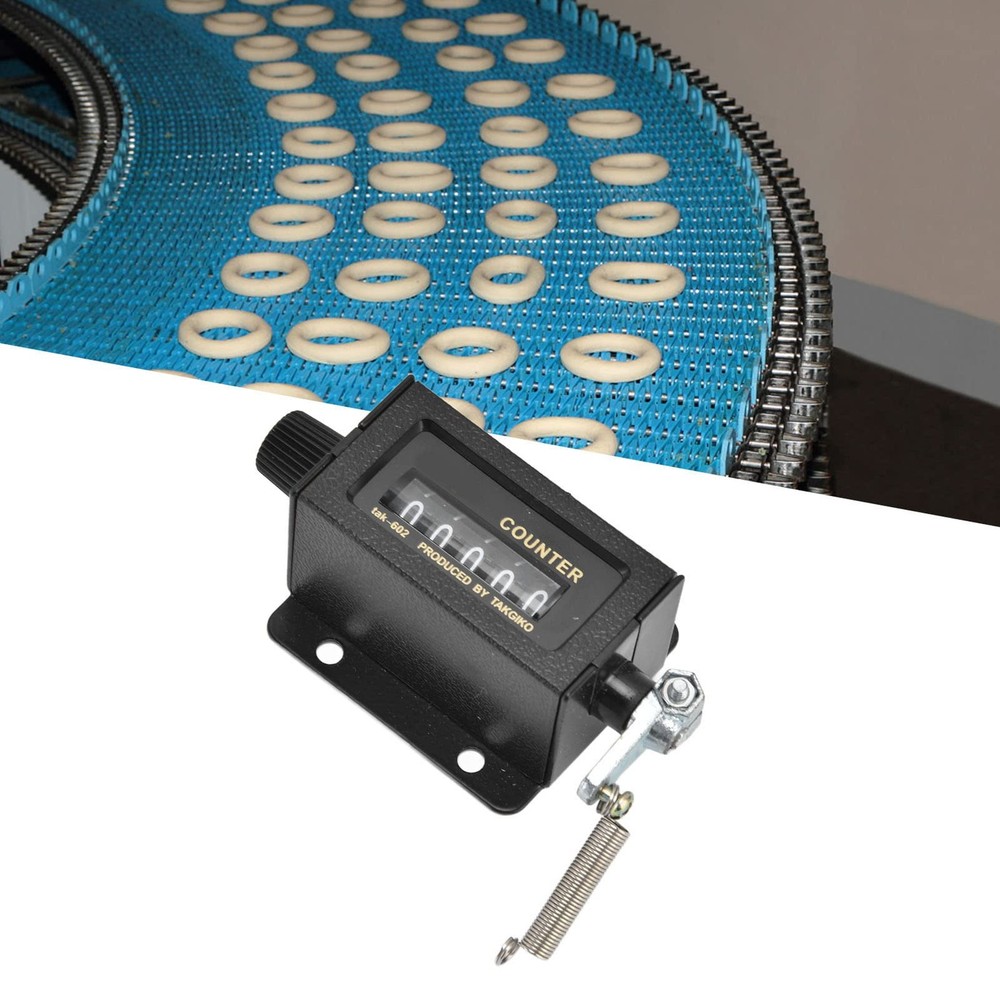 Mechanical Counter, Bale Counter 5 Digit 0-99999 Resettable...