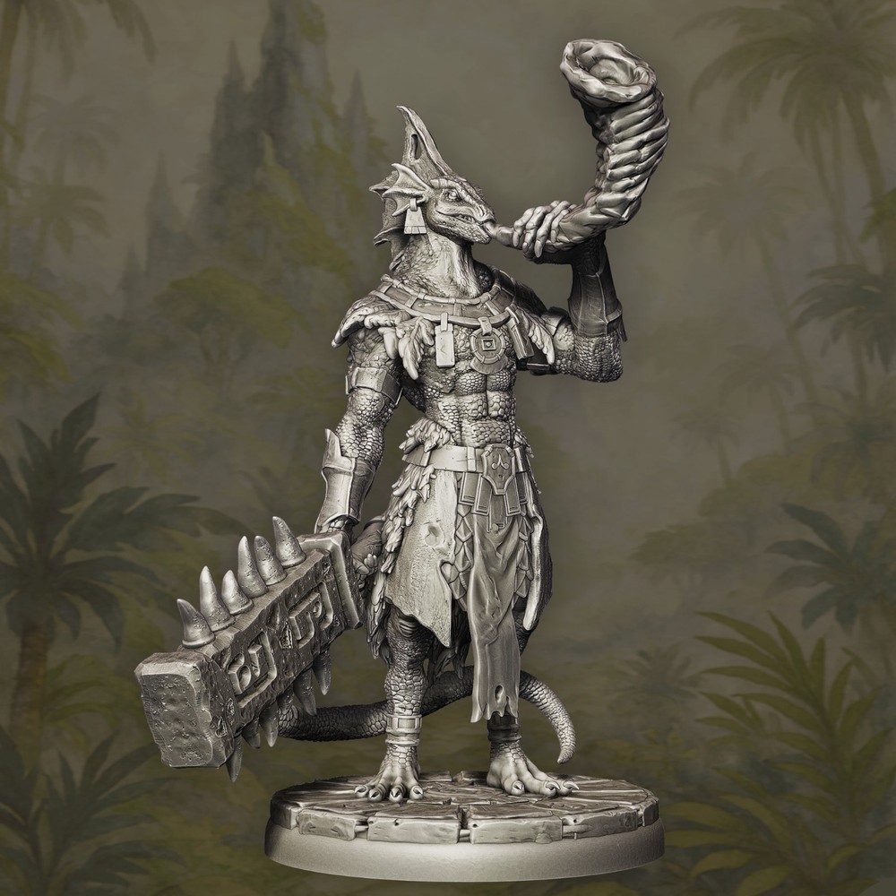 Lizardman Command Group 28mm fantasy