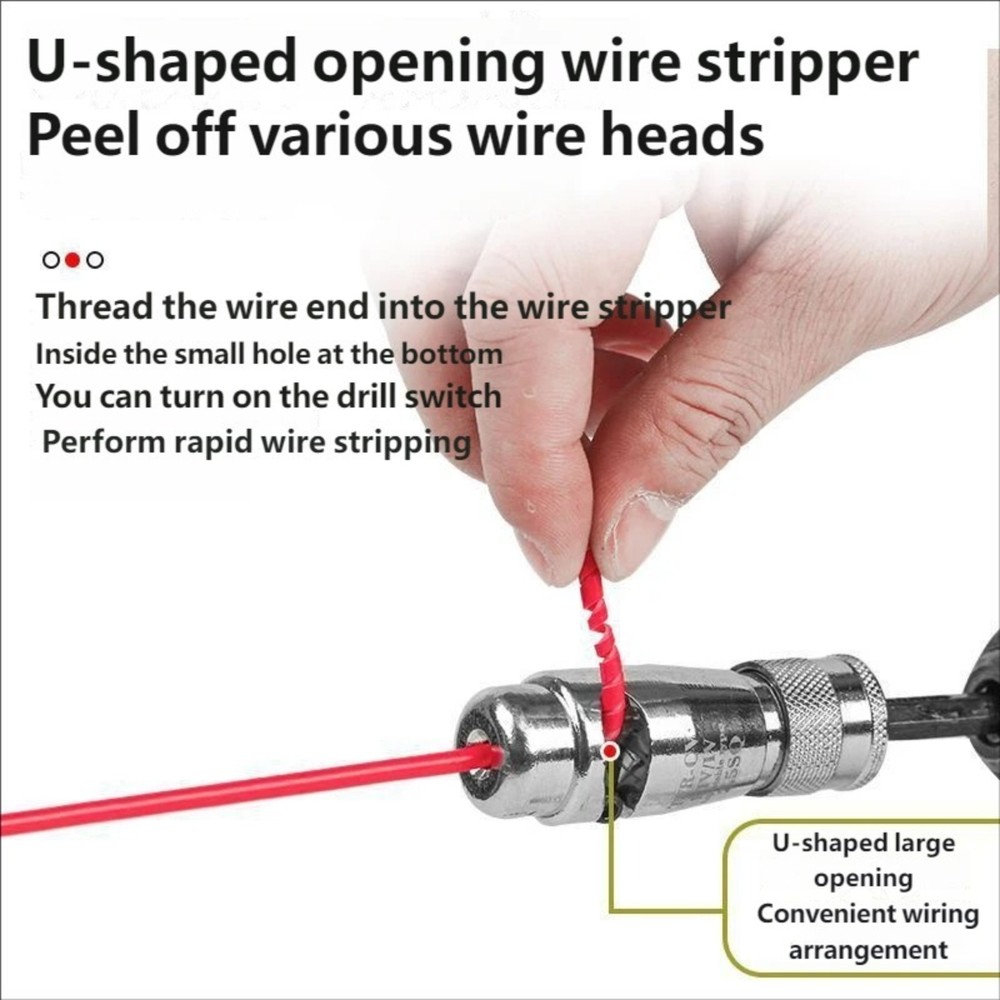 Electric Wire Stripper Fast Stripping Tool 2.5/4/6 Square Cable Peeling CASE