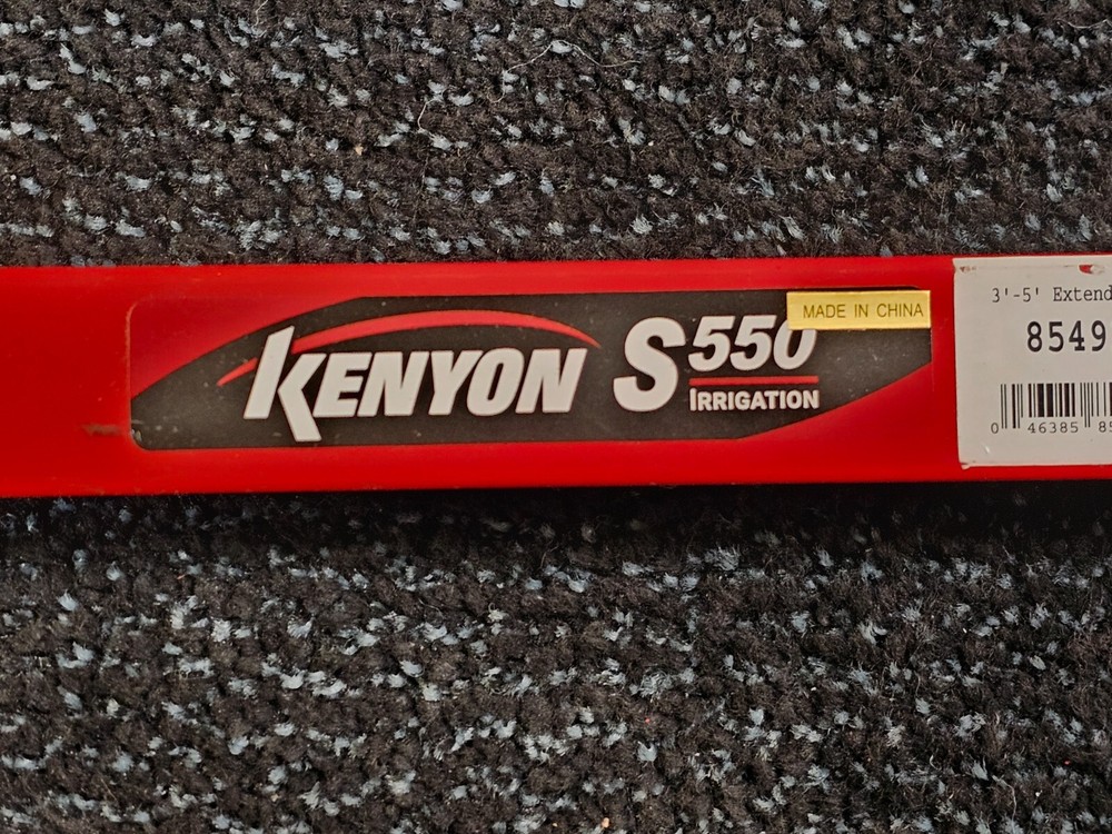Kenyon 85491 Adjustable Operating Wrench 3'-5' Extendable Welded T-Handle Red