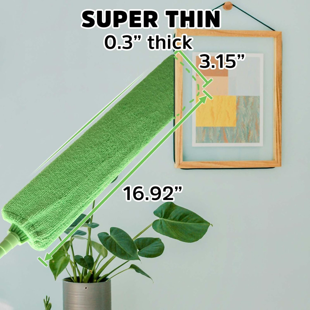 Retractable Gap Dust Cleaner under Appliance Cleaning Tool, Flat Duster for und