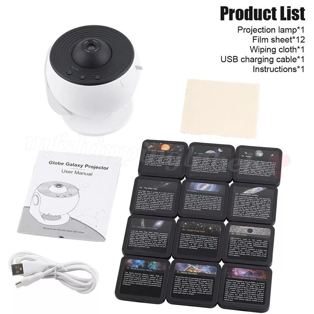 Galaxy Projector 13 in 1 Planetarium Star Projector Starry Night Light Nebula US