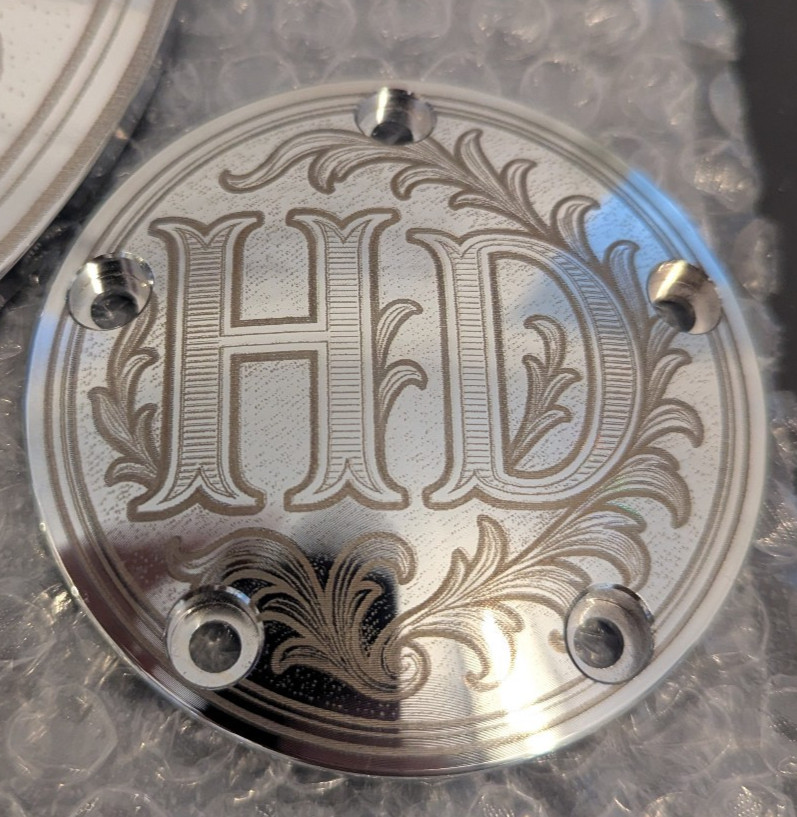 Custom Engraved Derby Cover and Timing Cover HD set Fits Harley Davidson
