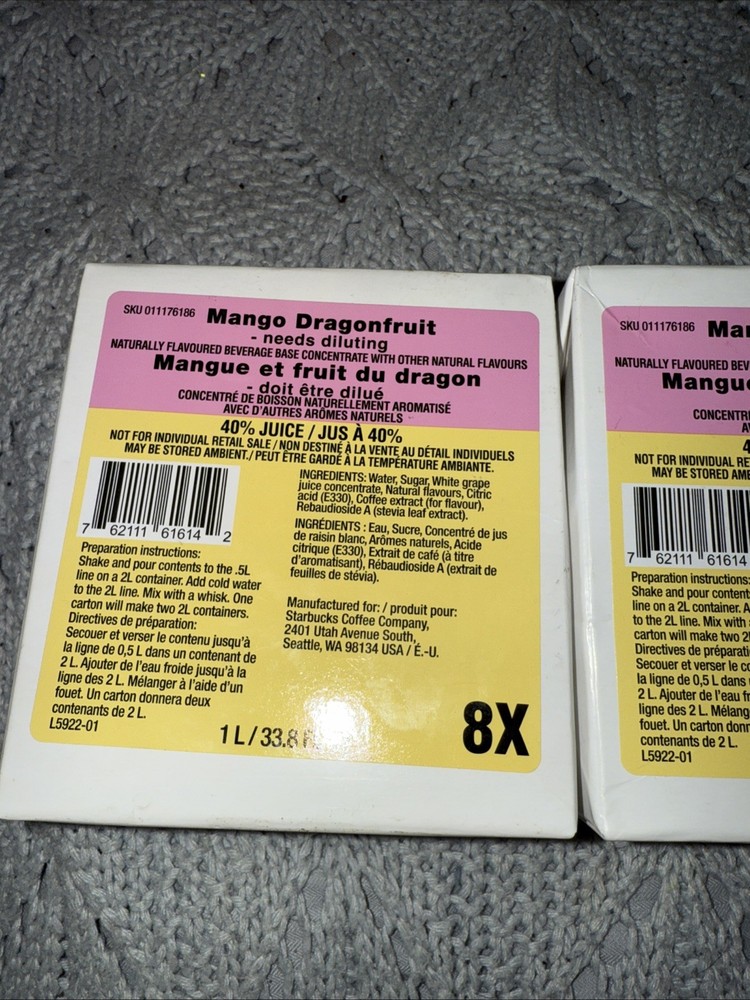 Mango Dragonfruit Base 8X Concentrate 2 Boxes BB April 2026