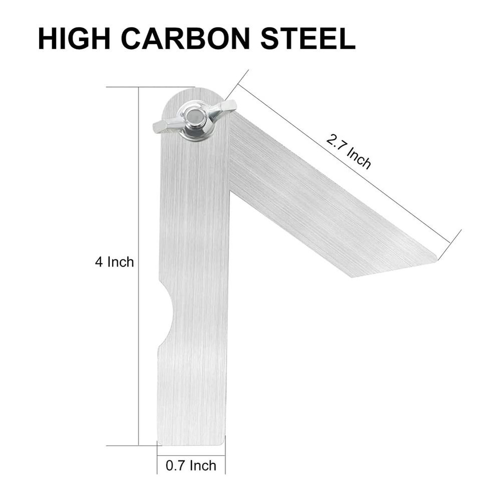 Sliding T-Bevel Gauge Protractor 4 Inch Mini Bevels Angle Adjustable...
