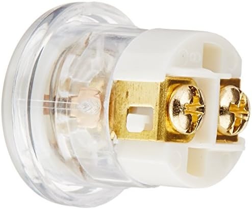 Lighted Doorbell Push Button Kit White Clear