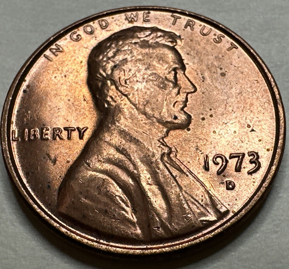 1973 D Lincoln Memorial Cent Penny 2391X