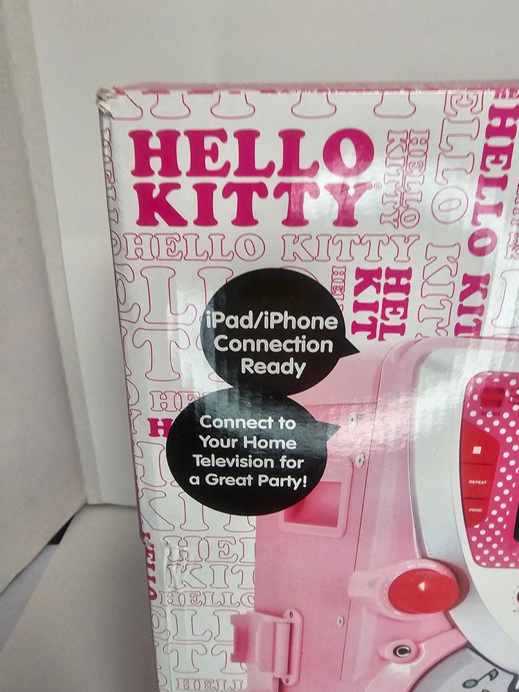Hello Kitty CD+G Karaoke machine Microphone w Screen IPad & IPhone Connection
