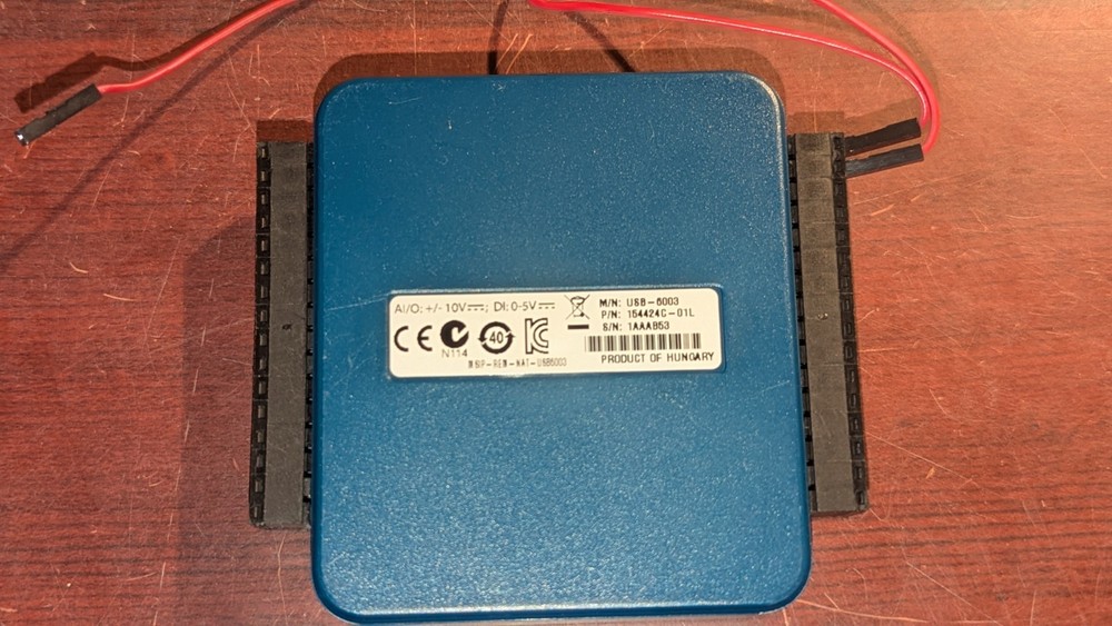 National Instruments Multifunction DAQ Device USB-6003 782608-01 READ CONDITION