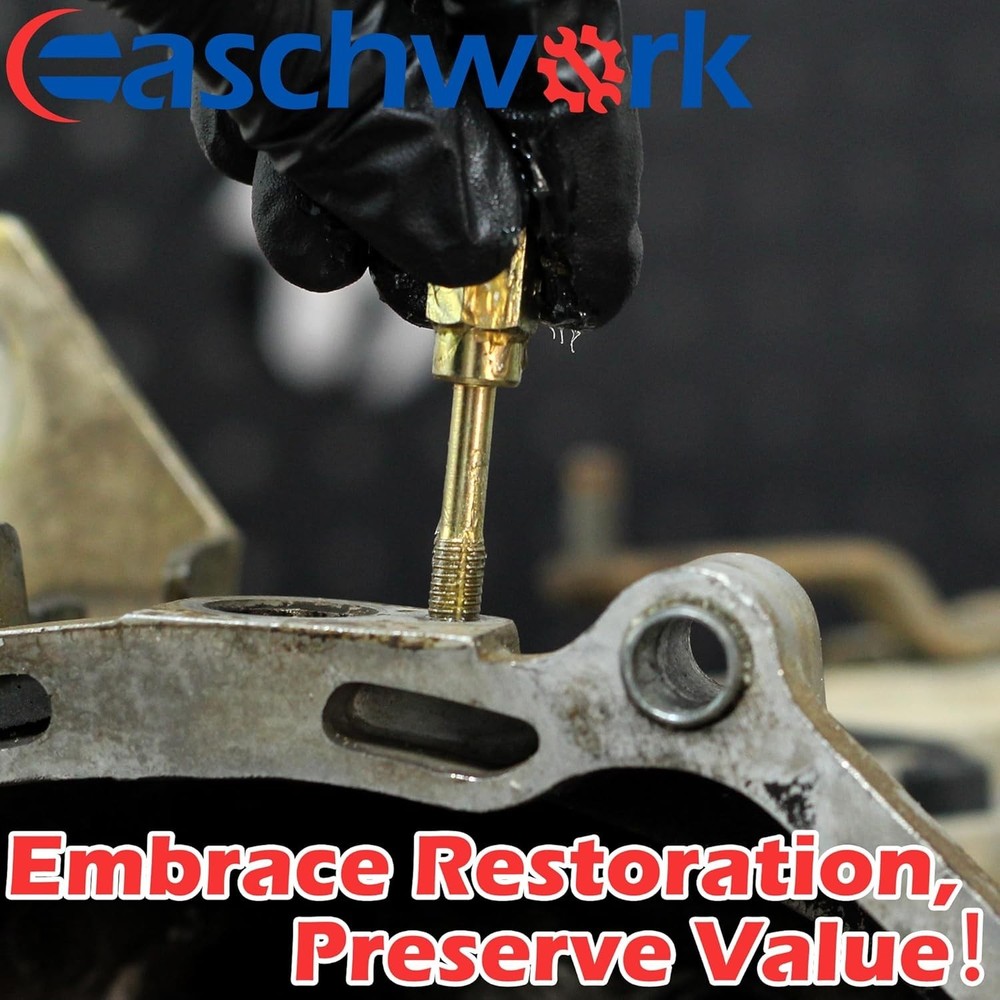 15 Piece Metric Thread Chaser Set Master Thread Rethreading Kit Universal M6 ...