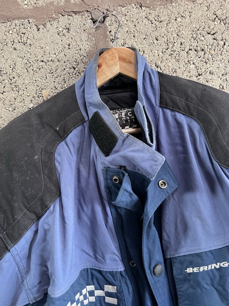 Bering motorcycle jacket XL Blue Armoured