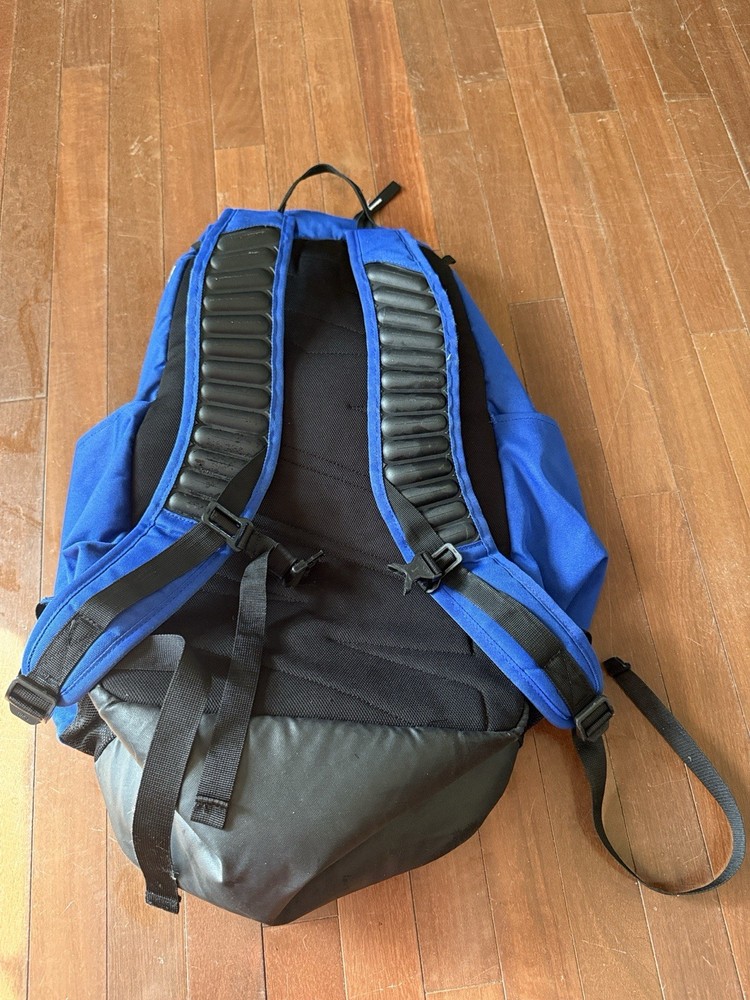 Nike Quad Zip System Blue Baseball Softball Backpack Adjustable Strap Polyester