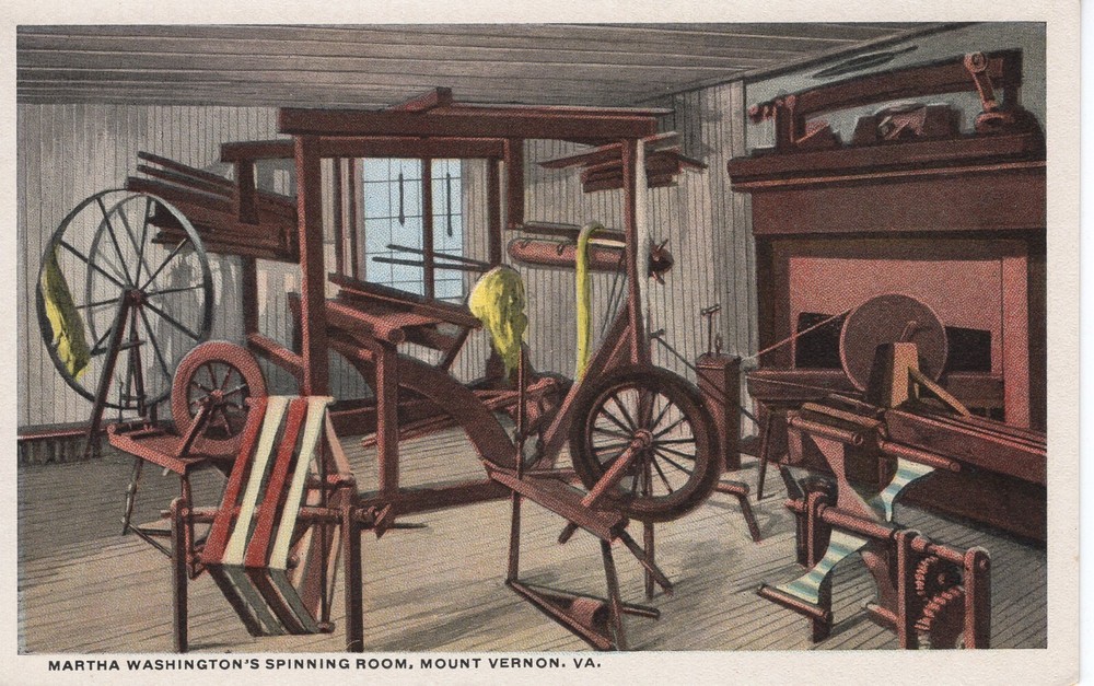 MARTHA WASHINGTON'S SPINNING ROOM, MT. VERNON, VA - PC1997