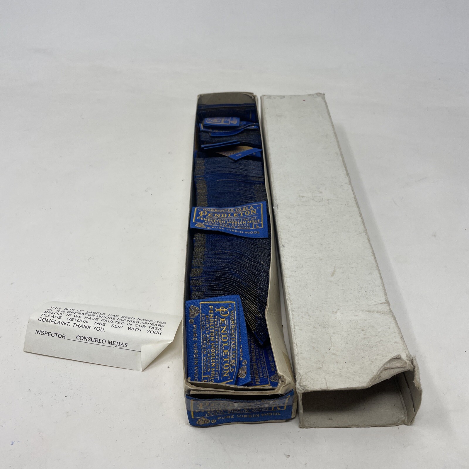 Vintage NOS Pendleton Label Size “L” Rare Crafts Multiple Available