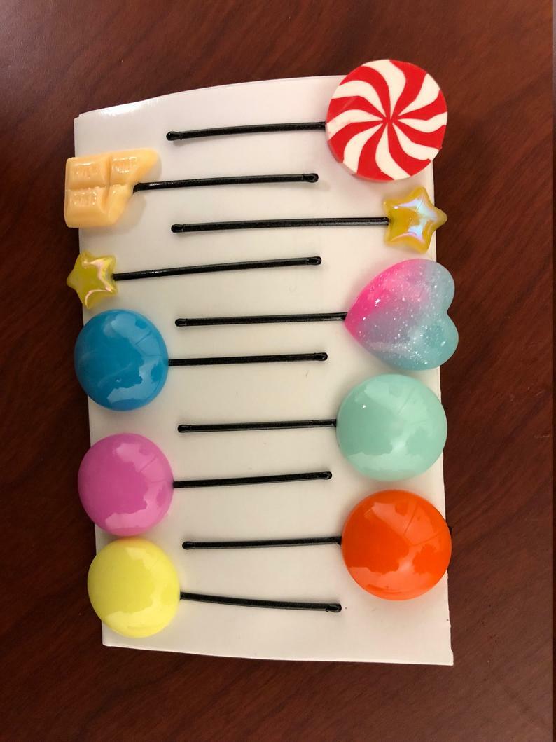 Vanellope Hair Clips - Vanellope Hair Candy - Vanellope costume, Wreck it Ralph