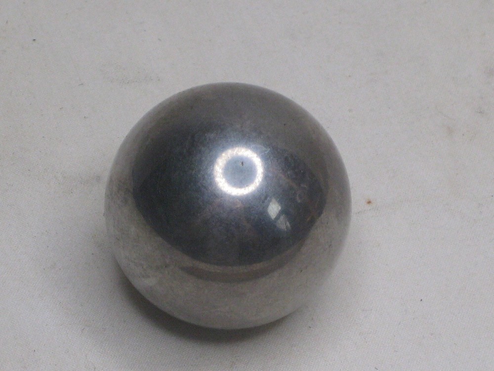solid metal ball orb sphere 1.5" diameter globe marble bearing