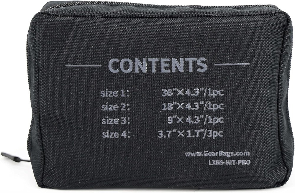 Universal Tactical Roll Splint Kit for First Aid - 6 Splints & Carry Bag
