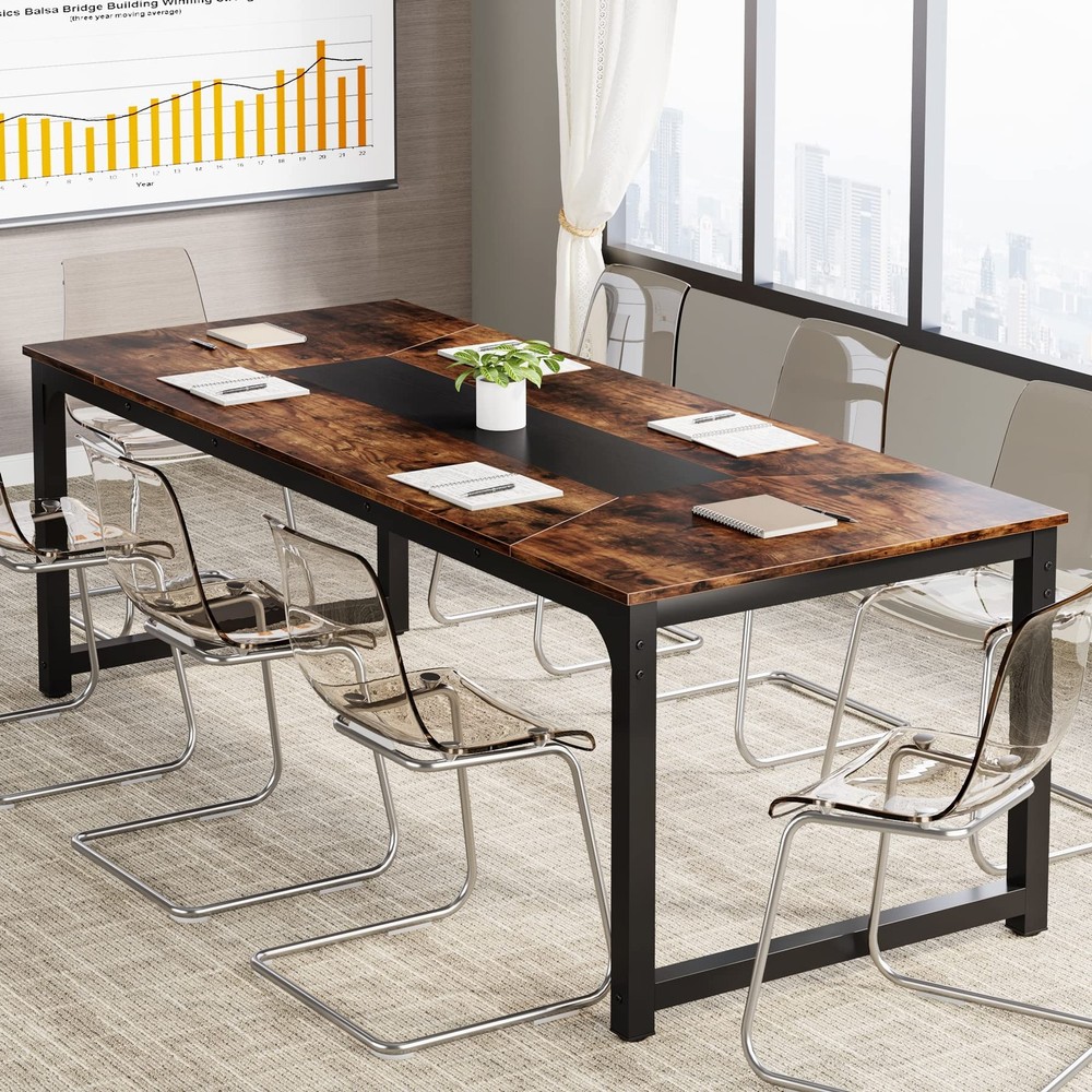Conference Table 6FT Meeting Seminar Table Rectangular Meeting Room Table