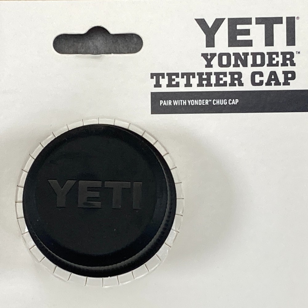 Yeti Yonder Tether Cap Black 9195 New Leakproof Water Bottle Chug Accessory
