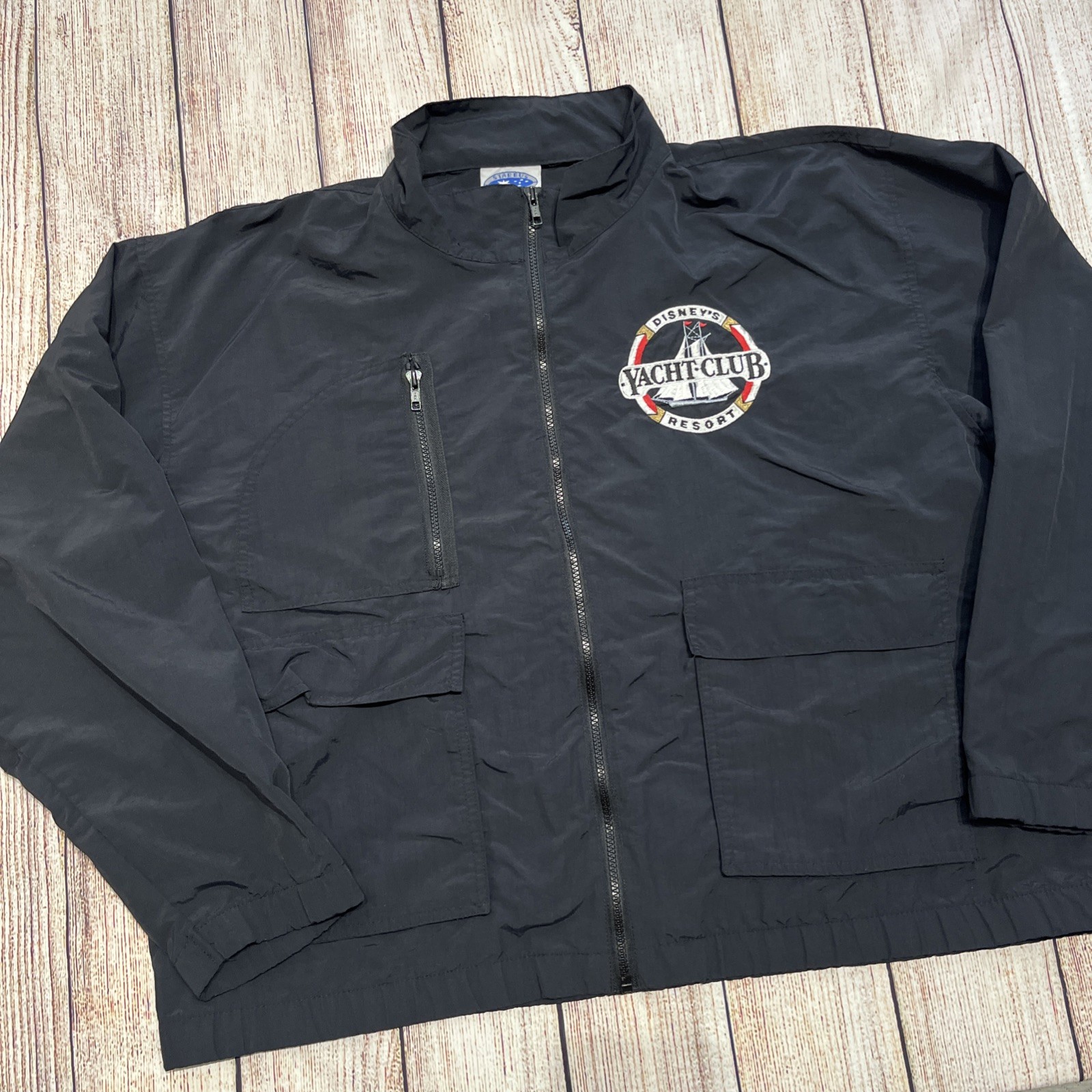 VINTAGE Disney Jacket Mens XL Yacht Club Resort International Sailing 90s Y2K
