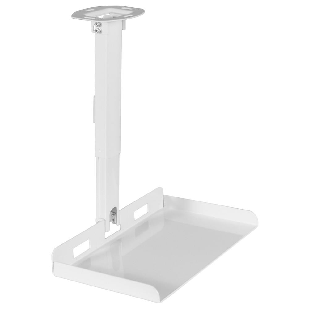 VIVO White Universal Ceiling Extending Projector Tray, Height Adjustable