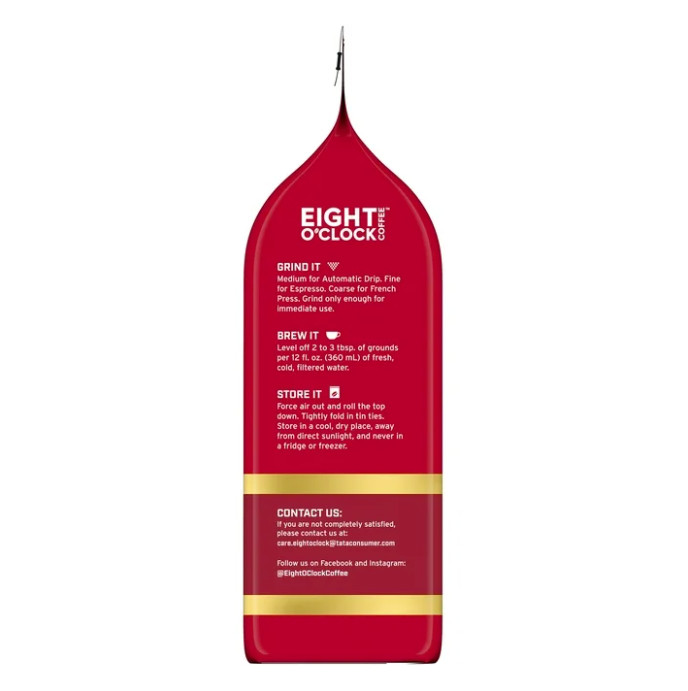 ( 2 Pack ) Eight O'Clock The Original, Medium Roast, Whole Bean Coffee 30oz