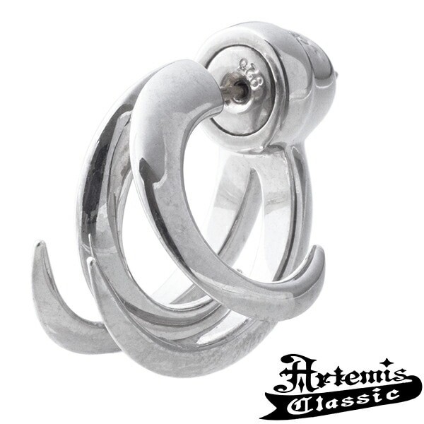 Artemis Classic Hold On Silver Stud Earring (Single, 925 Silver)