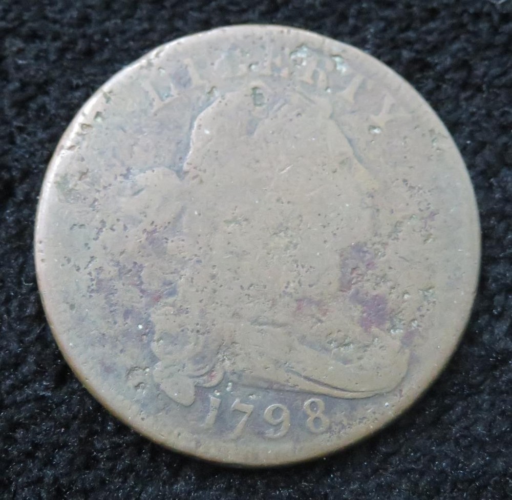 1798 Draped Bust Large Cent * Clear Date * Great Type Coin * 5019