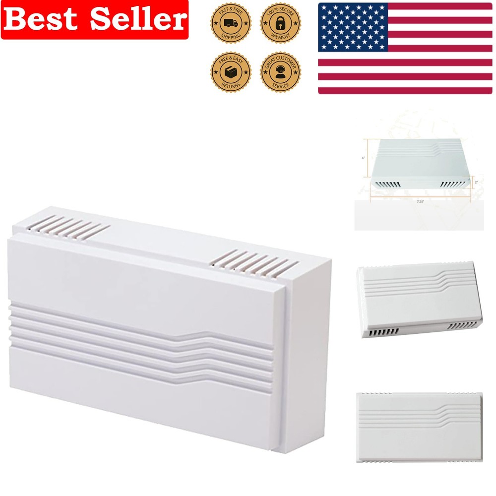 Stylish White Wired Door Chime with 2 Distinct Notes – Easy Installation