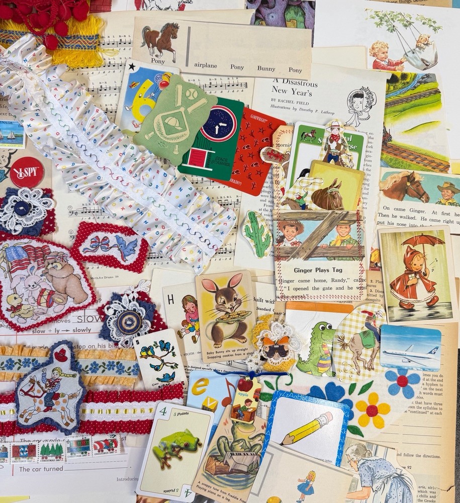 Vintage Childrens Junk Journal Kit