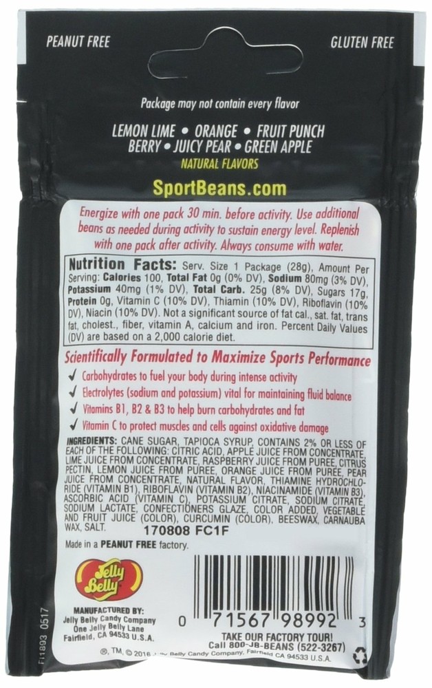 Jelly Belly Assorted Sport Beans - 6 pack