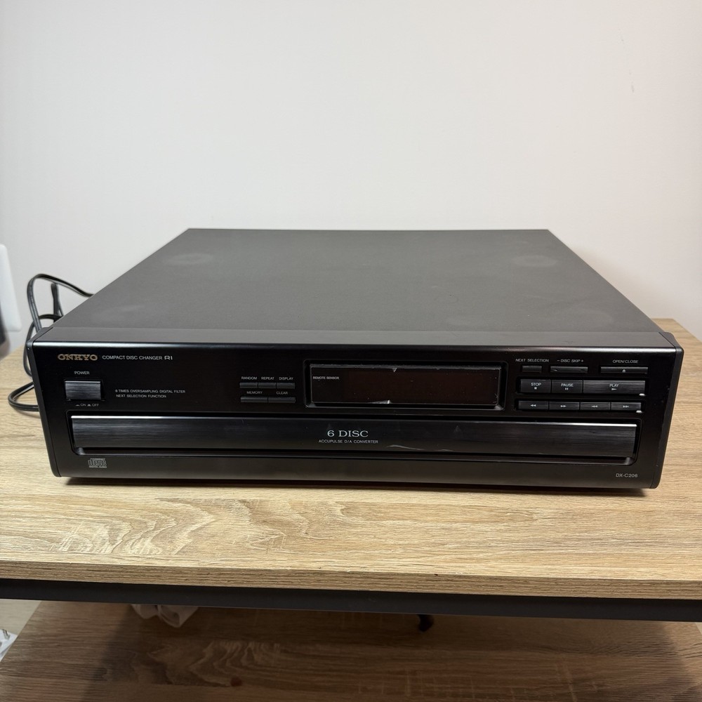Onkyo 6 Disc Compact Disc Player Model DX-C206 MOSTLY WORKING PLEASE READ INFO