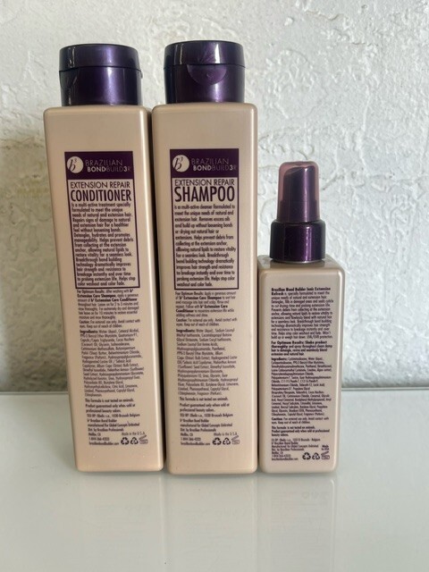 B3 Brazilian Bondbuilder Extension Trio Set-Shampoo, Conditioner & Ionic Refresh