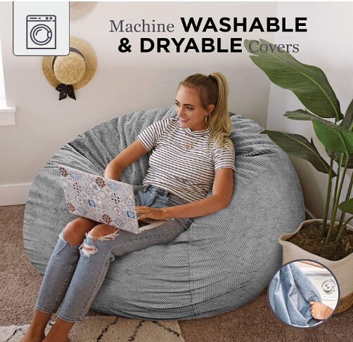 CordaRoy's Bean Bag Cover Only Queen Size Chenille