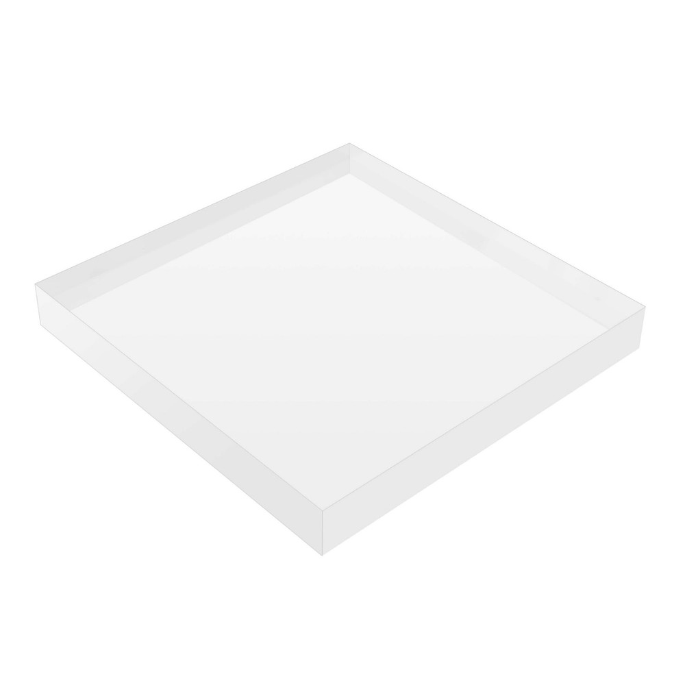 Clear Acrylic Display Block – Solid Polished Plexiglass Riser for Jewelry, Fi...