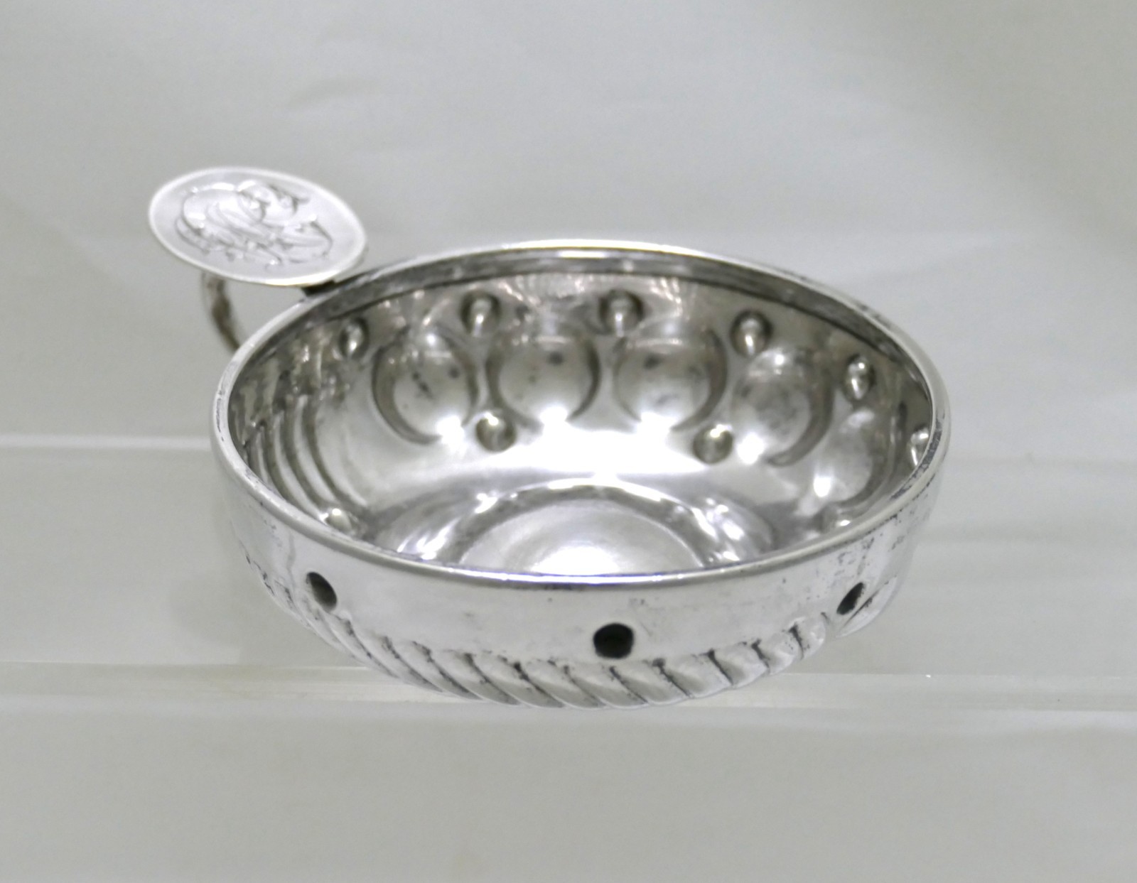 French Sterling Silver .950 Wine Taster Tastevin - Cesar Tonnelier - Paris