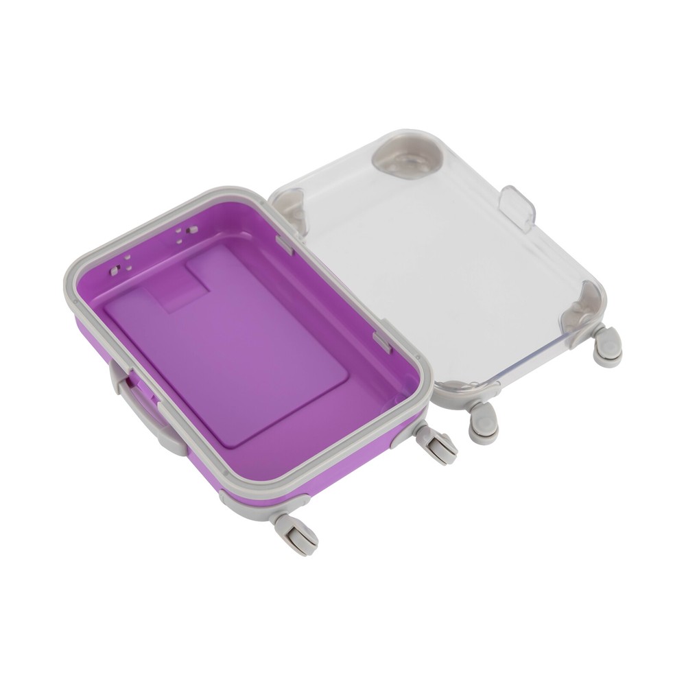 12 PCS Simulation Mini Trolley Cases Suitcase Set ABS Case Set W/4 Wheel