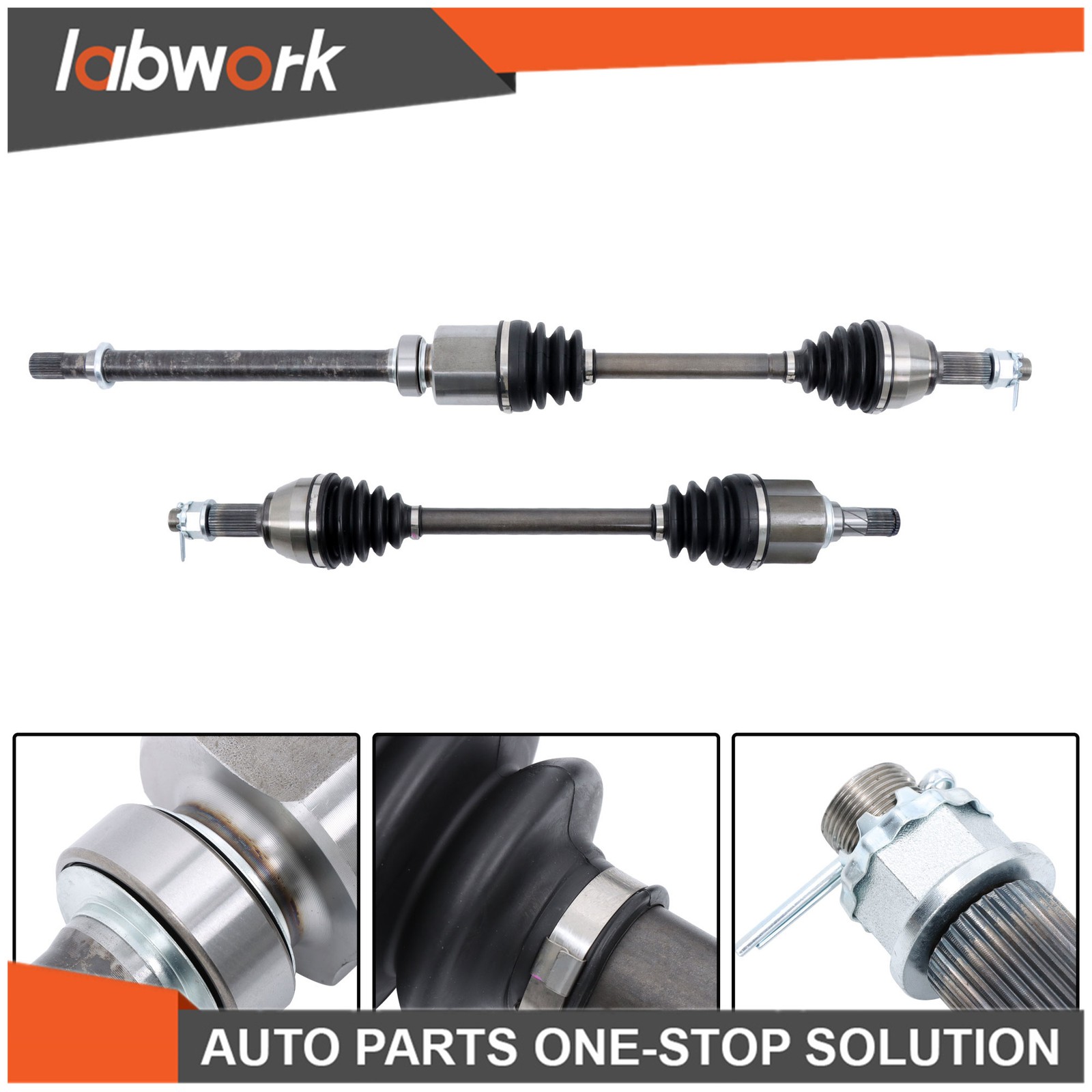 Labwork 2x Front Left & Right CV Axle Assembly 2013-2018 for Nissan Altima 2.5L