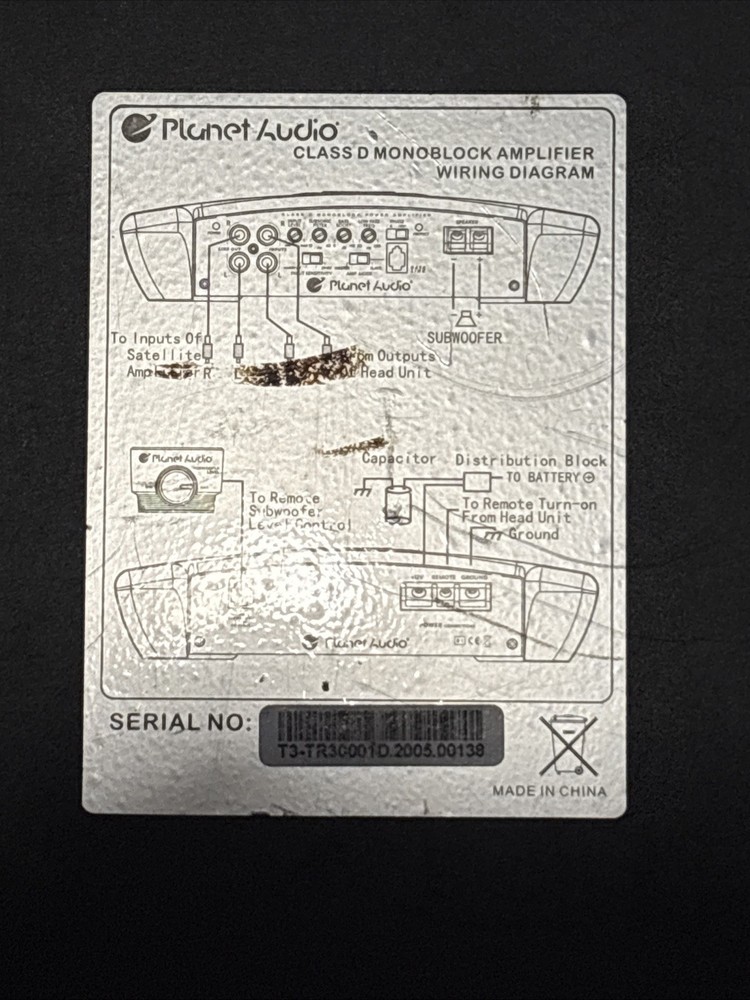 Planet Audio Torque Amp