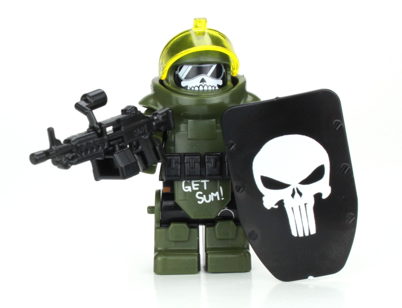Battle Brick Juggernaut Army Assault Minifigure made with real LEGO® minifig