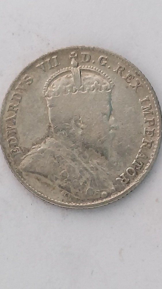 1907 Canada 10 Cent Silver,.925 Silver