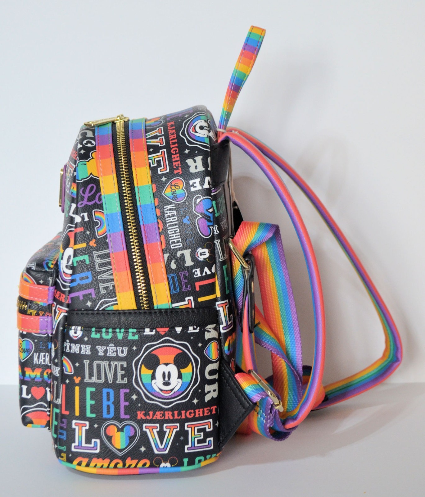 NWT Disney Park Mickey Mouse Rainbow Pride LGBTQ Loungefly Backpack NEW