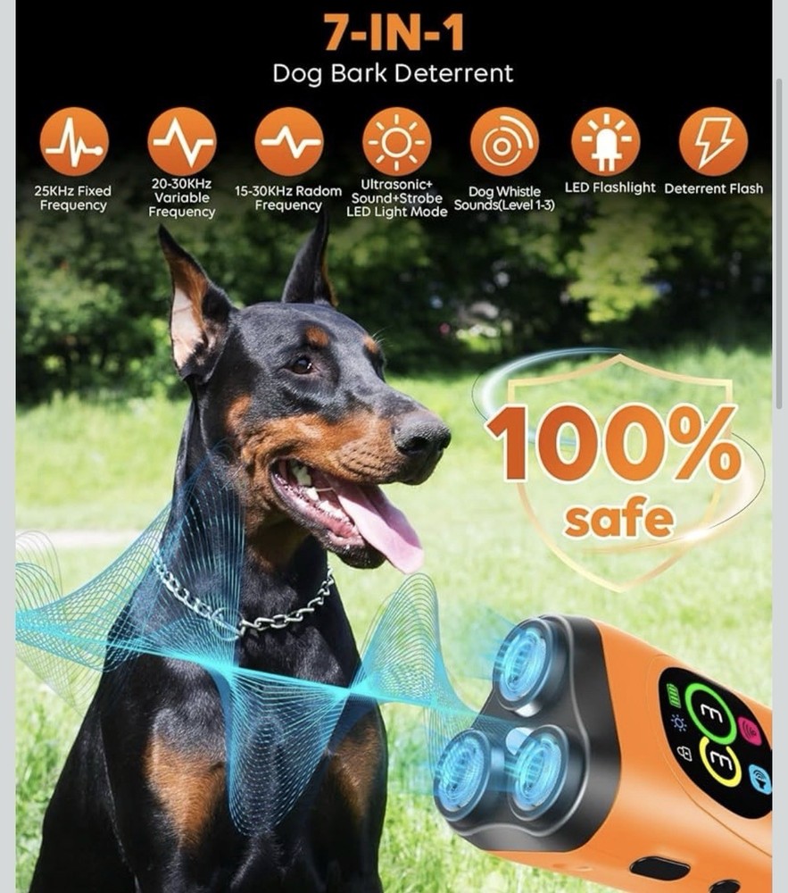 Ultrasonic Dog Bark Deterrent Device