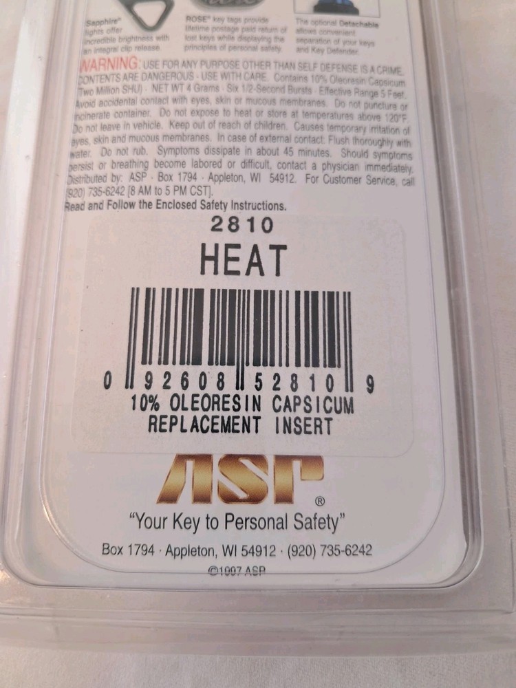 KeyDefender Insert 2810 Heat Key Defender Insert NIP (Q)