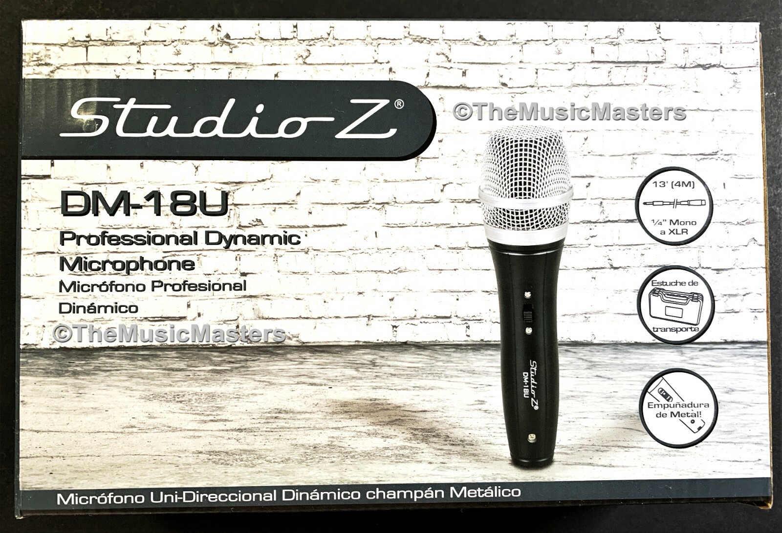 Professional Style Handheld Karaoke DJ Band PA Vocal MICROPHONE w/ Case & Cable